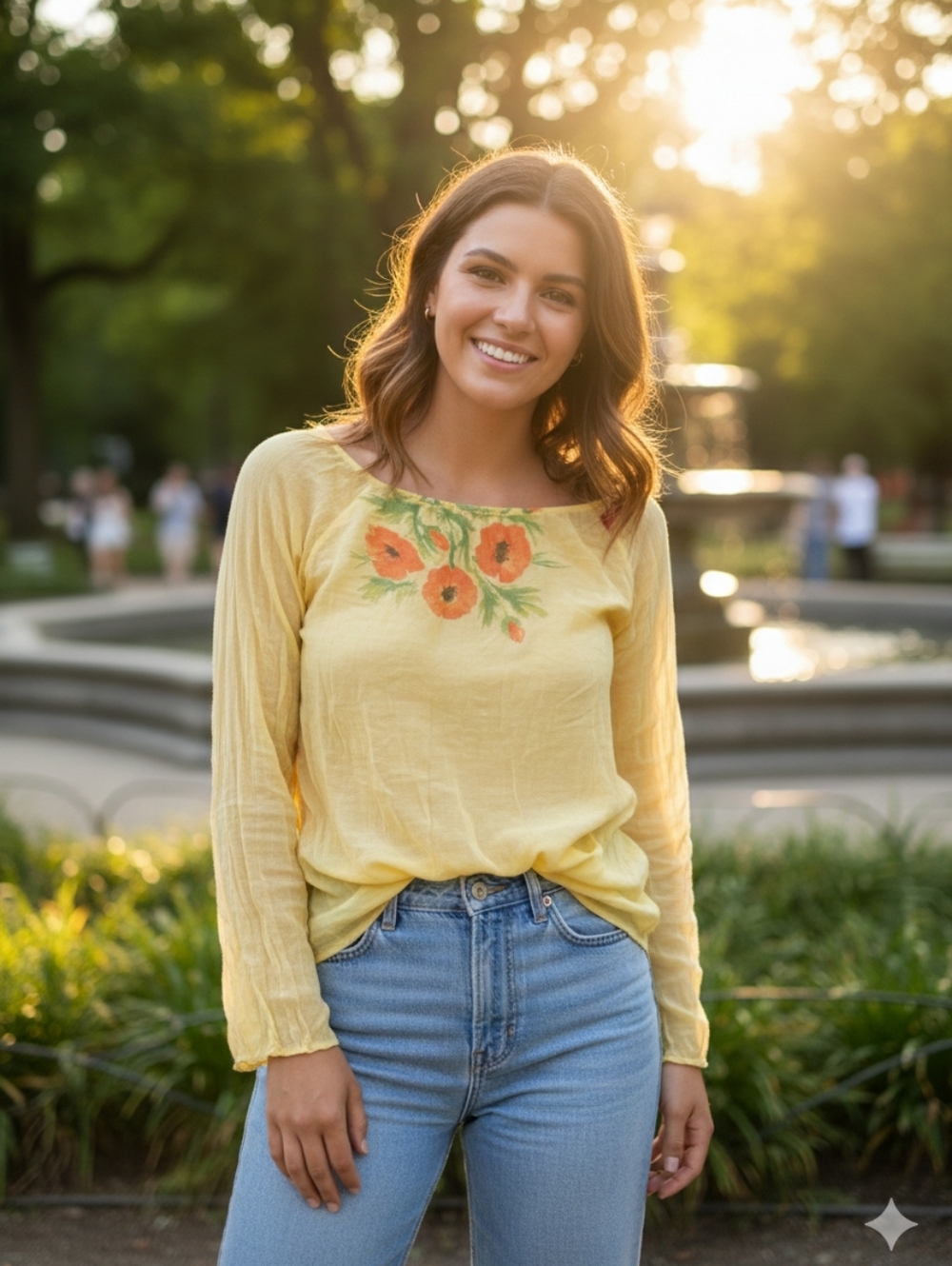 Vintage Miss sixty poppy top